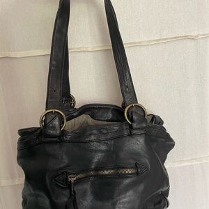 Zadig & Voltaire Black Leather Shoulder Bag